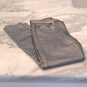 7 for all mankind metallic jeans